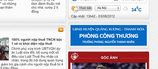 Quảng cáo cho... Trưởng Phòng Công Thương?